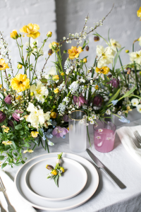 interior design north Wales - Easter Tablescape Decor Flatlay